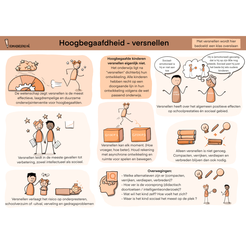 Hoogbegaafdheid - versnellen - praatplaat